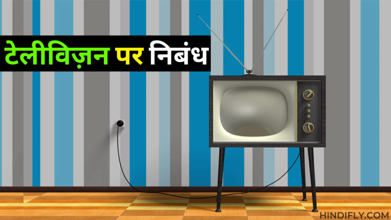 hindi essay about television